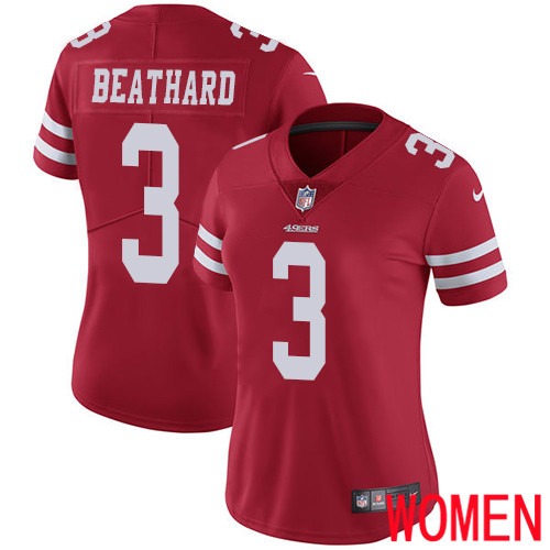 San Francisco 49ers Limited Red Women C. J. Beathard Home NFL Jersey #3 Vapor Untouchable->youth nfl jersey->Youth Jersey